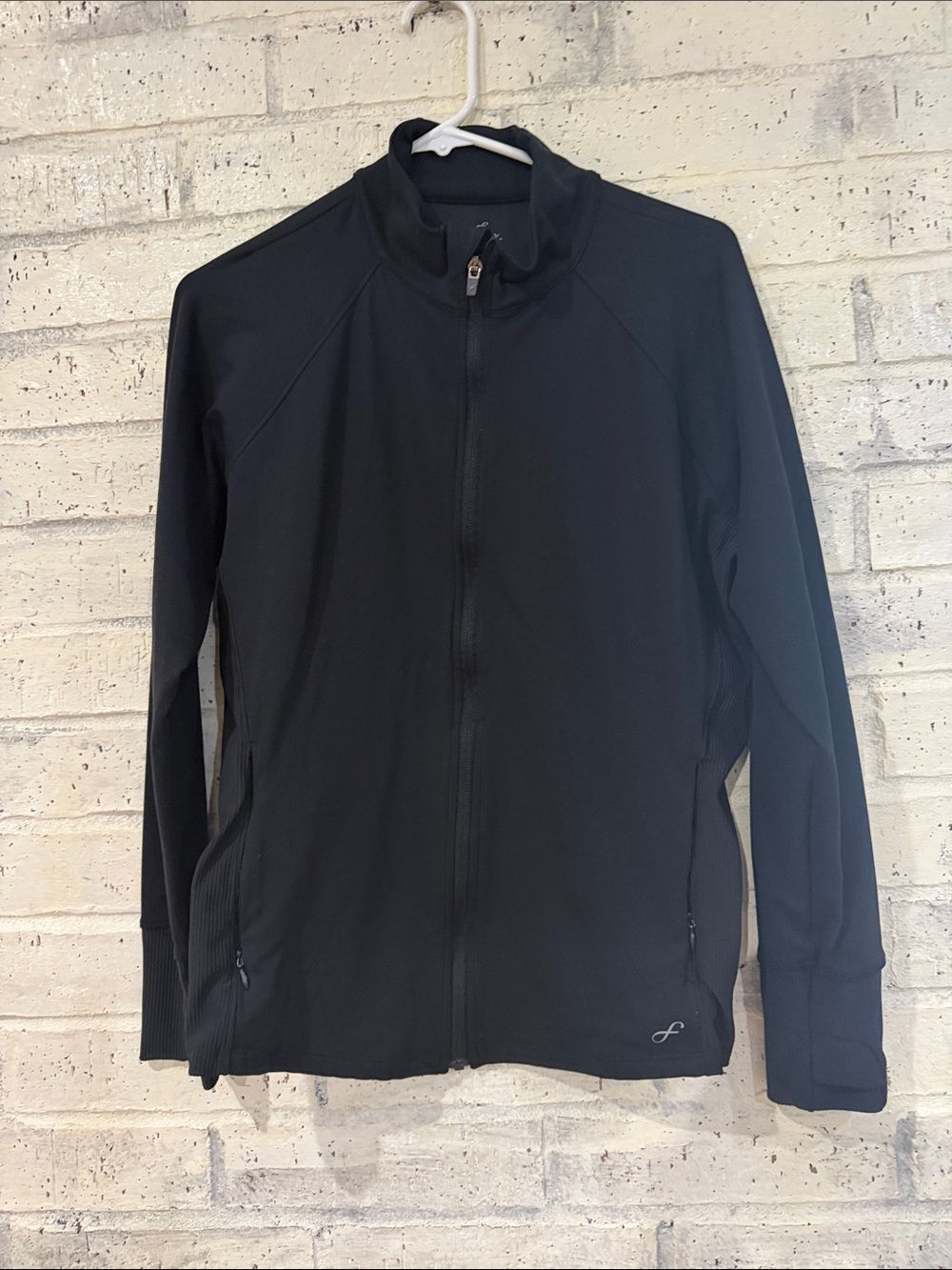 WOMENS Black Full-Zip Freely Performance Jacket